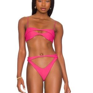 NEW L+F hot pink bikini set